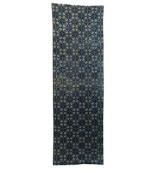 A Length of Indigo Dyed Katazome Cotton: Unusual Pattern