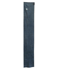 A Patched Length of Blue on Blue Plaid: Rich Indigo Color