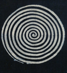 A Length of Highly Unusual Katazome Cotton: Extremely Rare Design