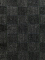 A Length of Thickly Woven Low Contrast Checked Design: Hand Woven Cotton