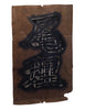 A Katagami or Hand Cut Stencil: Two Kanji