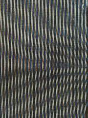 A Length of Kumanozome: OpArt Moire Stenciled Cotton