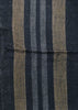 A Length of Hand Woven Striped Cotton: Two Pieces
