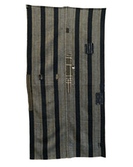 A Two Panel Boro Textile: Soft Hand Spun, Hand Woven Cotton Base