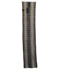 A Length of Low Contrast Striped Cotton: Four Patches