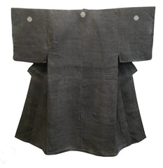 A Beautifully Faded Sumizome Hemp or Ramie Kimono: 19th Century