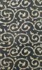 A Generous Length of Faded Katazome Dyed Cotton: Notched Karakusa