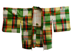 A Meisen Silk Haori: Large Scale Plaid