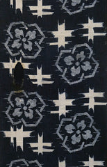 A Length of Boldly Patterned Katazome: Rustic Technique