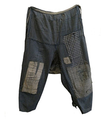 A Pair of Boro Tattsuke: Re-Purposed and Tattered Work Trousers