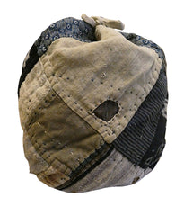 A Boro Komebukuro: Repaired and Patched Drawstring Bag