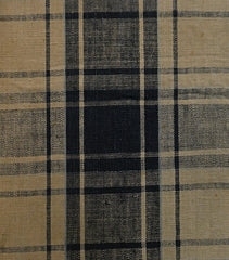 A Length of Handsome Plaid Cotton: Hand Spun Cotton Yarns