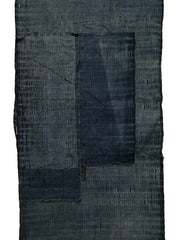 A Length of Patched Shibori Dyed Cotton: Supremely Tight and Delicate Pleating