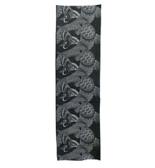 A Length of Large Scale Cotton Katazome: Cranes and Tortoises