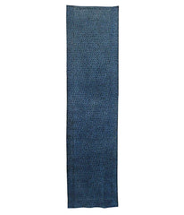 A Length of Blue on Blue Miura Shibori: Tonal Richness