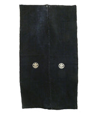 A Pair of Indigo Dyed Hand Spun, Hand Woven Cotton Pieces: Edo Period