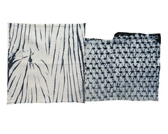 Two Small Pieces of Good Quality Arimatsu Shibori: Hinode and Yanagi