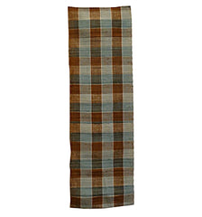 A Length of Plaid Cloth: Cotton Warp and Hemp Weft