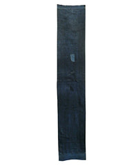 A Length of Patched Indigo Dyed Cotton: Two Layers Stitched Together