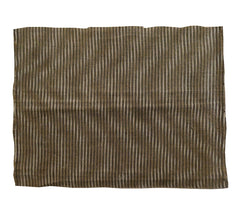 A Fragment of Old Kumanozome: Optically Entrancing Stenciled Hand Spun Cloth
