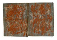 A Curious Accordion Folded Book: Chalk Scribbles