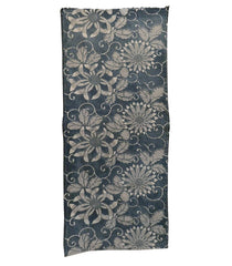 A Length of Katazome Dyed Cotton: Oversized Chrysanthemums