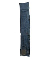 A Length of Indigo Dyed Layered Boro Cotton: Nine Patches