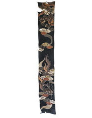 A Long and Tattered Tsutsugaki Hemp or Ramie Textile: Celestial Dragons