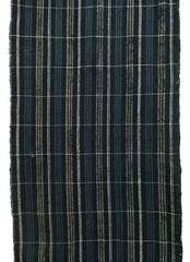 A Length of Richly Toned Plaid Cotton: Patina from Wear