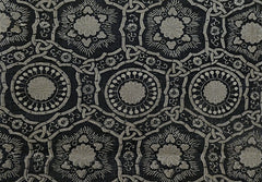 A Length of Katazome Dyed Cotton: Elaborate Repeat Pattern