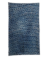 A Wide Piece of Miura Shibori: Large Scale Pattern on Cotton