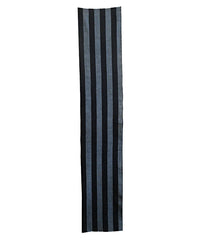 A Length of Wide Striped Cotton: Two Indigo Tones