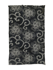 A Length of Large Scale Katazome Dyed Cotton: Fancy Wood Sorrel and Arabesque