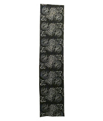 A Length of Large Scale Patterned Katazome Cotton: Tortoises and Chrysanthemums