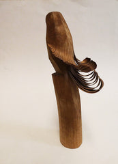 A Hand Carved Stylized Hawk: Otaka Popo