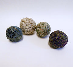 A Group of Four Balls of Leftover Yarn: Beautiful Objects