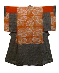 A Pieced Silk Itajime Dyed Juban: 19th Century Cloth