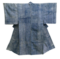 A Chidori Shibori Yukata: Unlined Casual Cotton Kimono