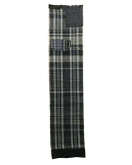 A Length of Patched Indigo Zanshi ori: Leftover Yarns in Warp and Weft