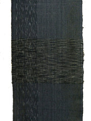 A Length of Zanshi Ori: Indigo Dyed Cotton Woven from Leftover Yarn