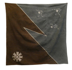 A Tsutsugaki Dyed Cotton Furoshiki: Boldly Graphic Design