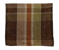 A Large Plaid Zokin: Sashiko Stitching