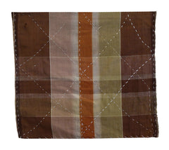 A Stitched Zokin: Plaid Cotton Cloth