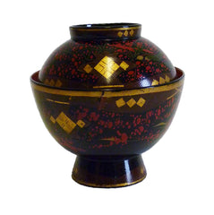 An Elaborately Decorated Lidded Lacquer Bowl #4: Edo Period