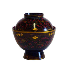 An Elaborately Decorated Lidded Lacquer Bowl #5: Edo Period