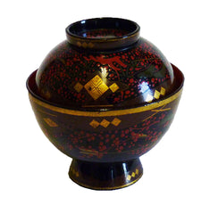 An Elaborately Decorated Lidded Lacquer Bowl #7: Edo Period