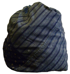 An Oversized Piece Constructed Drawstring Bag: Hand Loomed Cottons