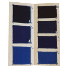A Folio of Commerical Indigo Samples: Dyed Cottons