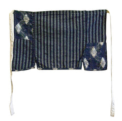 A Boro Sashiko Stitched Apron: Kasuri and Shima
