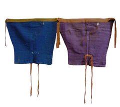 A Pair of Botanically Dyed 19th Century Leg Protectors: Gorgeous Color